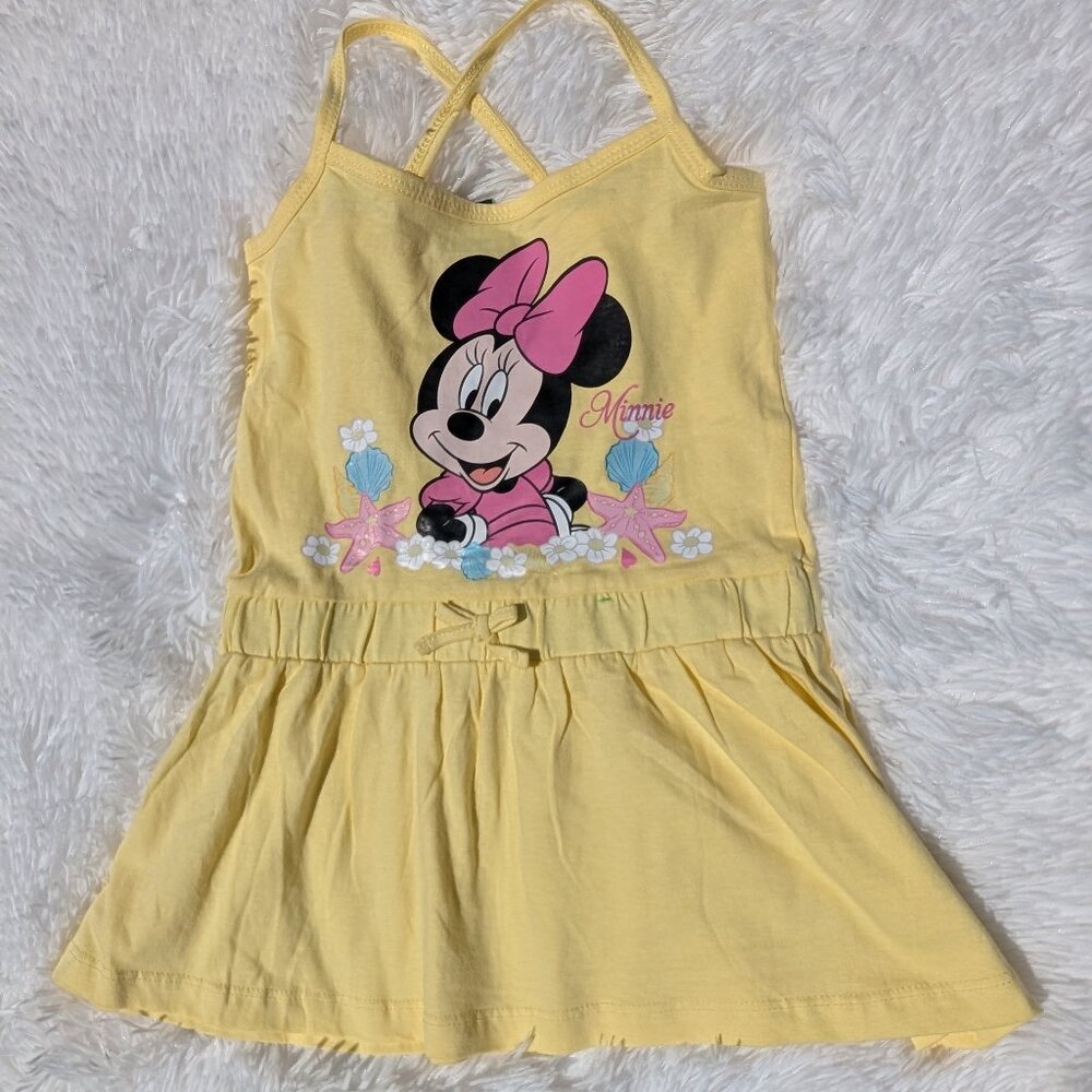 Sunny Day Minnie Mouse Girls’Dress – Cute & Breezy Summer Style  2T,4T,5T,6/7,78